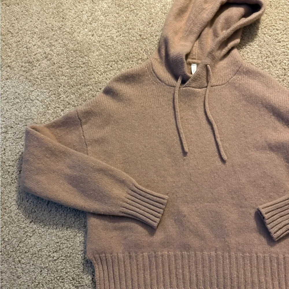 Babaton Cozy Brown Hooded Sweater